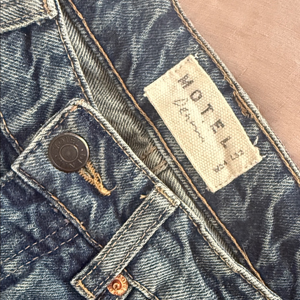 Motel Rocks Blue Flare Jeans - Picture 4 of 6